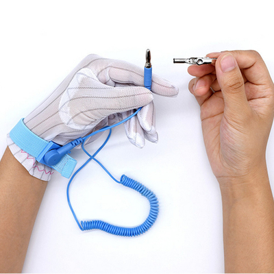 Blaue 3meters Linie PVC-Gewebe ESD-Handgelenk-Bügel-Armband für Cleanroom