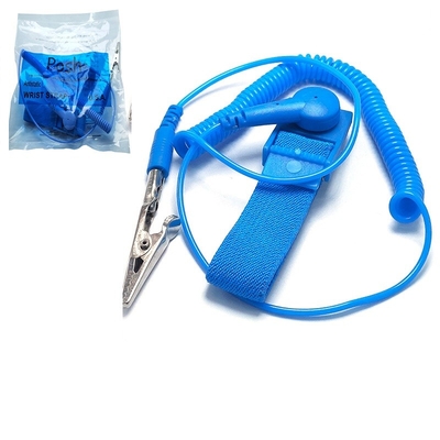 Leitfähiges elastisches ESD-Handgelenk-Band-statisches Nylonantiarmband, das Schnur erdet
