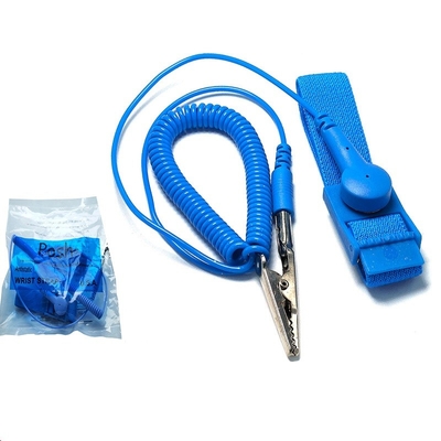 Leitfähiges elastisches ESD-Handgelenk-Band-statisches Nylonantiarmband, das Schnur erdet