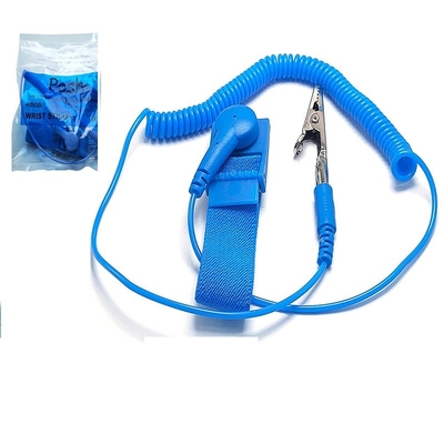 Leitfähiges elastisches ESD-Handgelenk-Band-statisches Nylonantiarmband, das Schnur erdet