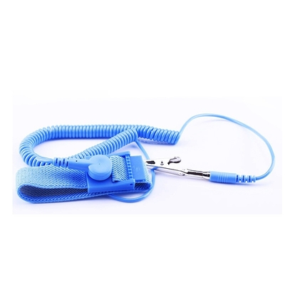 Verstellbares blaues statisches ESD-Handgelenk-Bügel AntipVC mit Spulen-Schnur