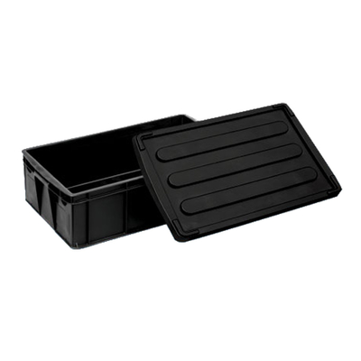 Elektronisches ESD-sicheres Plastikkästen SMT-Gestell schwarze Verpackenkästen PWBs