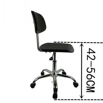 330mm statischer Laborantistuhl leitfähiger PU-Schaum-Stuhl mit Rückenlehne