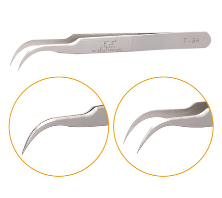 Paar-Wimper-Erweiterung LashArt gerade Vetus Lash Tweezers Curved Fine Point