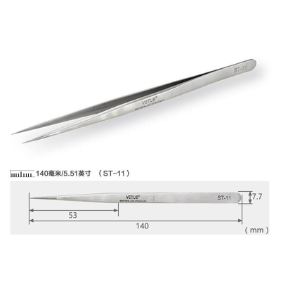 Präzisions-Pinzette Metall-Vetus Lash Tweezers-SA feiner Punkt für Cleanroom