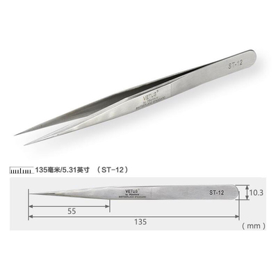 Präzisions-Pinzette Metall-Vetus Lash Tweezers-SA feiner Punkt für Cleanroom