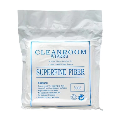 Doppelschicht-Mittel fusselfreies Cleanroom-Wischerpolyester 100%
