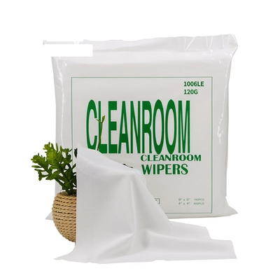 Doppelschicht-Mittel fusselfreies Cleanroom-Wischerpolyester 100%