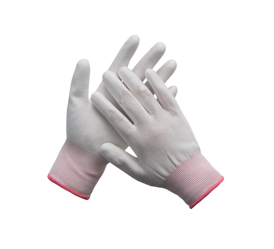 Arbeitende Antihaltearbeit-Nylonhandschuhe 13 Messgerät-nahtlose Kohlenstoff-Faser-Spitzen-Sitz ESD-Handschuhe