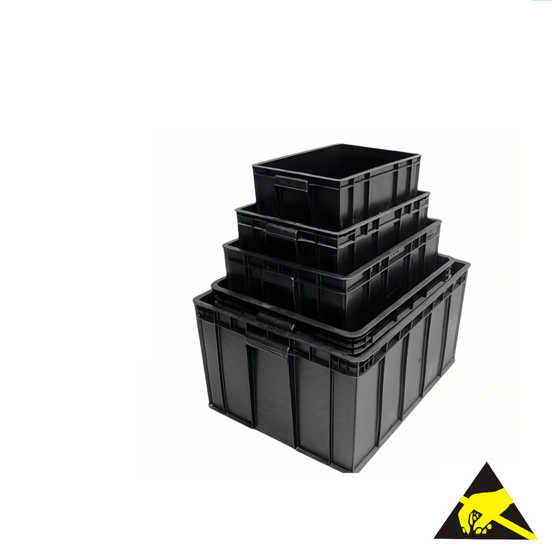 Antistatischer Plastik-Tray Container Esd Component Tray antistatischer Behälter-leitfähige Kästen Esd für Elektronik