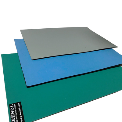 Blaues schwarzes Grey Green ESD Gummi-Mat For Electronic Assembly 120cm x 90cm