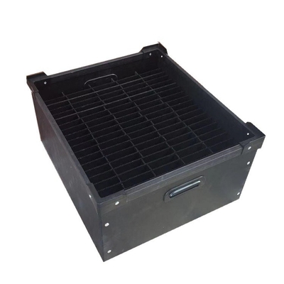 Elektronisches Bauelement-Speicher Esd Tray Plastic Esd Pcb Tray ESD runzelte Karton-antistatischen Kasten PVC-Schwarz-Behälter