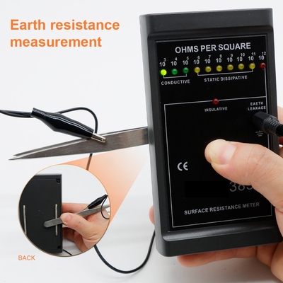 Schwarzer tragbarer ESD-Handgelenk-Bügel-Prüfvorrichtungs-statisch Elektrizitäts-Entdeckungs-Monitor